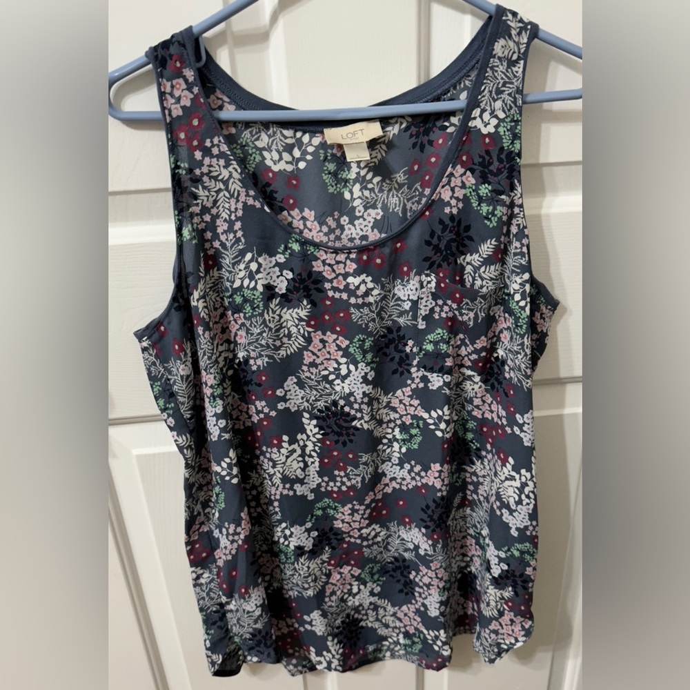 LOFT Flower Tank Top